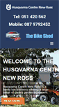 Mobile Screenshot of husqvarnanewross.ie