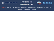 Tablet Screenshot of husqvarnanewross.ie
